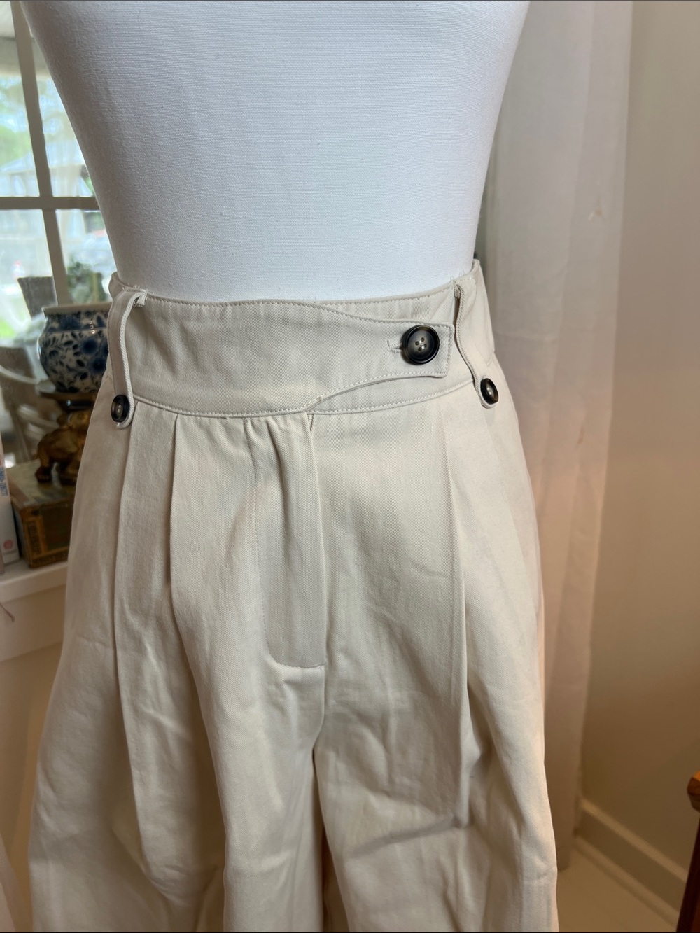 Nasty Gal Cream High-Waist Wide-Leg Pants size 4. NWT! - Picture 2 of 7